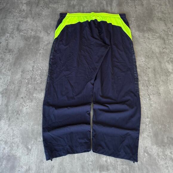 Vintage Y2K Russell Athletic Baggy Navy & Green Sweatpants - Picture 2 of 4